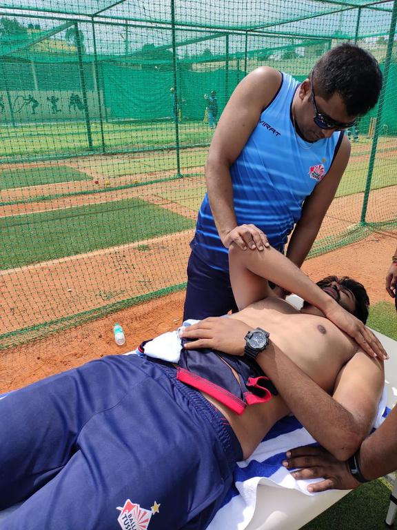 Post-practice recovery session focusing on muscle restoration