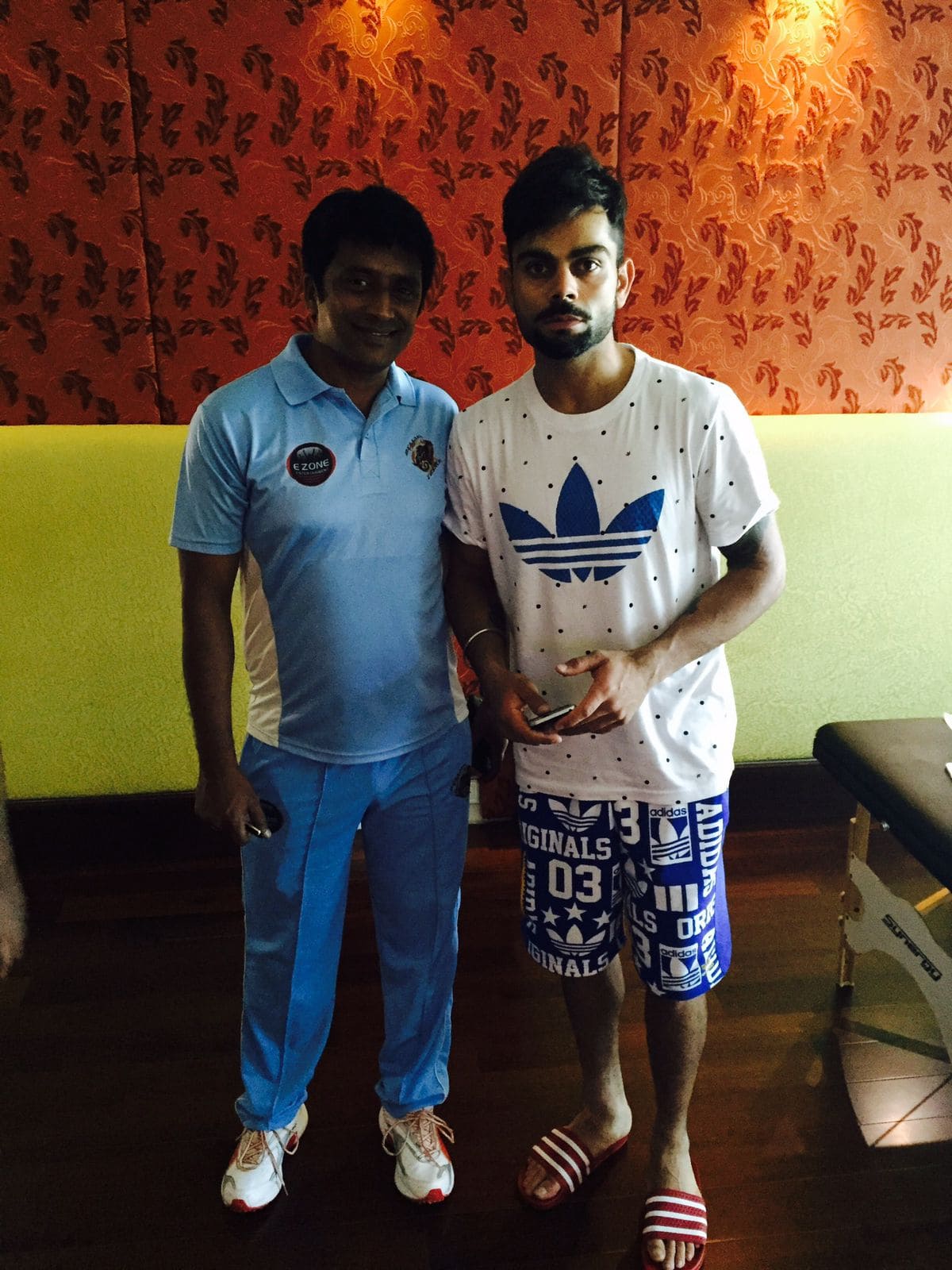 Comprehensive physiotherapy assessment with cricket superstar Virat Kohli